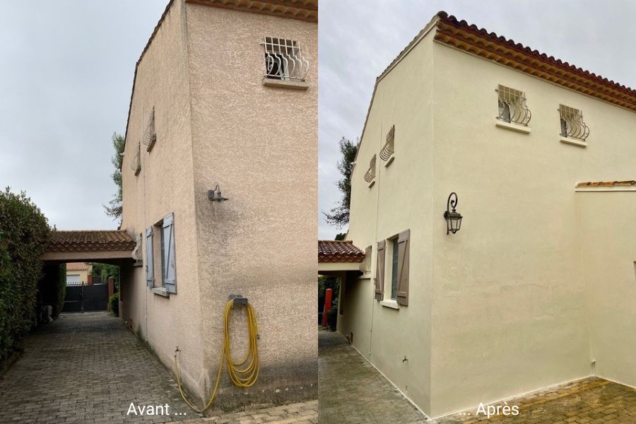 Ravalement de façade maison individuelle