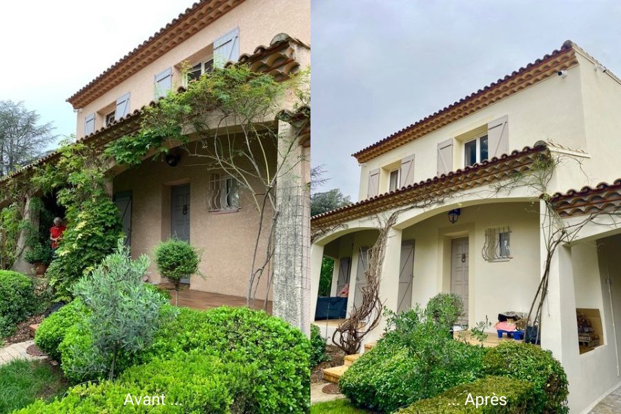 Ravalement de façade maison individuelle